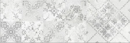 Декоративный элемент Ceramika Color Luxor Grey Patchwork B 25x75 глянцевый