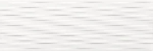 Плитка Ceramika Color Struktury 3D Fiber White 25x75 глянцевая