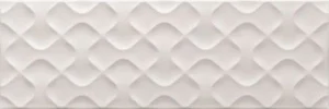 Плитка Ceramika Color Struktury 3D Ribbon Grey 25x75 глянцевая