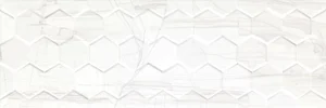 Плитка Ceramika Konskie Brennero White Hexagon Rett 25x75 глянцевая