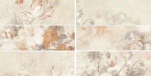 Плитка Ceramika Konskie Malta Flower Mix 25x75 глянцевая