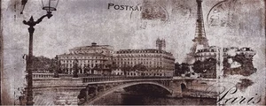 Декоративный элемент Ceramika Konskie Treviso Postcard Grey 1 20x50 матовый