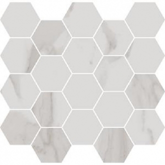 Alma Mosaico Esagona Statuario Altissimo Levigato 94450