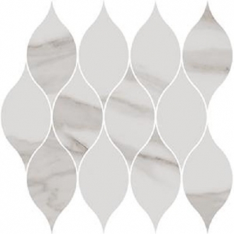 Alma Mosaico Sinuose Statuario Altissimo Levigato 94446