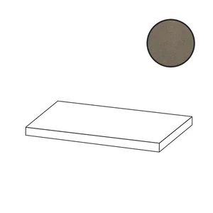 Ступень Cerdomus Concrete Art Angolo Dx Gradino Costa Retta Tortora Matt 97689 33x120 матовая