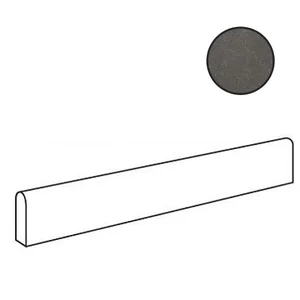Бордюр Cerdomus Concrete Art Antracite Battiscopa Matt 97574 4,8x120 матовый