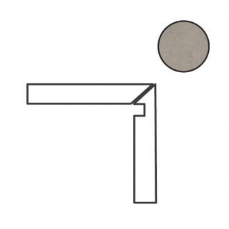 Concrete Art Battiscala Dx Grigio Matt 97593