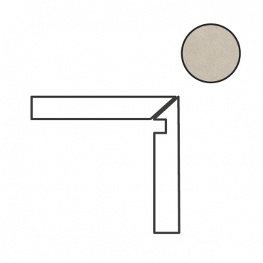 Спецэлемент Cerdomus Concrete Art Battiscala Dx Sabbia Matt 97595 4,8x120 матовый