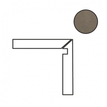 Спецэлемент Cerdomus Concrete Art Battiscala Dx Tortora Matt 97597 4,8x120 матовый