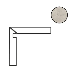Спецэлемент Cerdomus Concrete Art Battiscala Sx Avorio Matt 97601 4,8x120 матовый