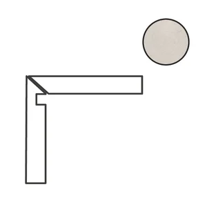 Спецэлемент Cerdomus Concrete Art Battiscala Sx Bianco Matt 97604 4,8x120 матовый