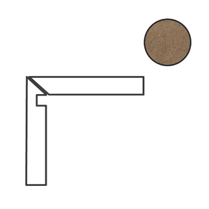Спецэлемент Cerdomus Concrete Art Battiscala Sx Caramel Matt 97607 4,8x120 матовый