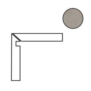 Спецэлемент Cerdomus Concrete Art Battiscala Sx Grigio Matt 97608 4,8x120 матовый