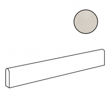 Бордюр Cerdomus Concrete Art Bianco Battiscopa Matt 97578 4,8x120 матовый