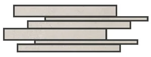 Мозаика Cerdomus Concrete Art Fascia Brick Bianco Matt 97016 20x60 матовая