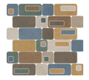 Мозаика Cerdomus Concrete Art Mosaico Pattern Warm 97860 39,5x42 матовая