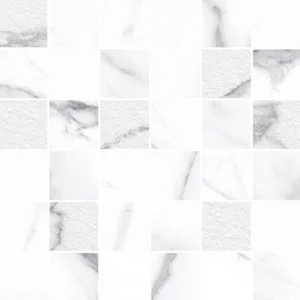 Мозаика Cerdomus Extremewhite Statuario Msc 48 Bianco Mix 30x30 полированная