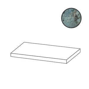 Ступень Cerdomus Iskra Angolo Dx Gradino Costa Retta Amazonite Levigato 96327 33x120 полированная