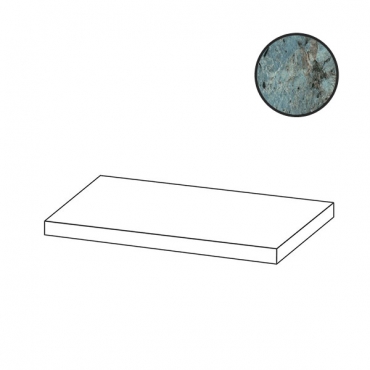 Ступень Cerdomus Iskra Angolo Dx Gradino Costa Retta Amazonite Matt 96313 33x120 матовая