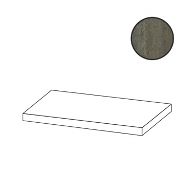 Ступень Cerdomus Iskra Angolo Dx Gradino Costa Retta Ardesia Stone Matt 96314 33x120 матовая