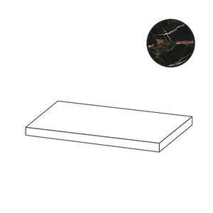 Ступень Cerdomus Iskra Angolo Dx Gradino Costa Retta Saint Laurent Levigato 96333 33x120 полированная