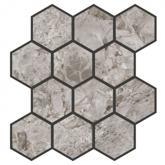 Iskra Mosaico Esagona Ceppo di Gre Levigato 94471