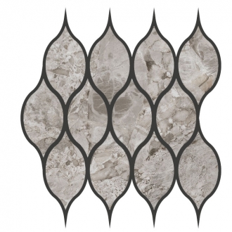 Iskra Mosaico Sinuose Ceppo Di Gre Levigato 94475