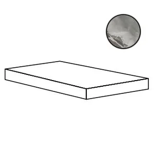 Ступень Cerdomus Jade Ematite Ang. Dx Gradino Costa Ret Lev 33x120 полированная