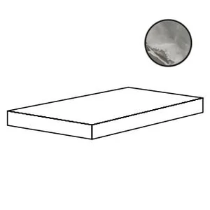Ступень Cerdomus Jade Ematite Ang. Sx Gradino Costa Ret Lev 33x120 полированная