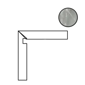 Бордюр Cerdomus Jade Perla Battiscala Sx Nat 4,8x60 матовый
