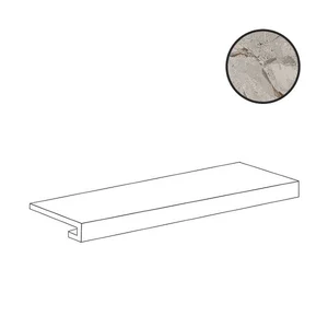Ступень Cerdomus Karnis Gradino Costa Retta Grey Levigato 97497 33x120 полированная