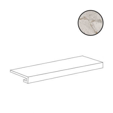 Ступень Cerdomus Karnis Gradino Costa Retta Silver Matt 97495 33x120 матовая