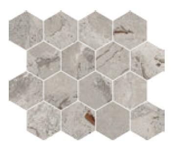 Мозаика Cerdomus Karnis Mosaico Esagona Grey Levigato 97432 27,5x33 полированная