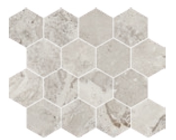 Мозаика Cerdomus Karnis Mosaico Esagona Silver Levigato 97435 27,5x33 полированная