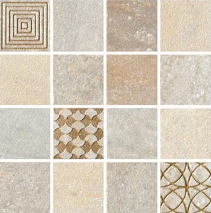 Мозаика Cerdomus Lefka Mosaico 4,7x4,7 Cream con Metallo 57163 30x30 матовая