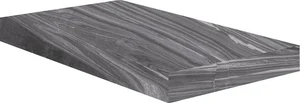 Ступень Cerdomus Luxe Angolo Dx Grad.C.Retta Dark Grey Lev. 75153 33x120 полированная
