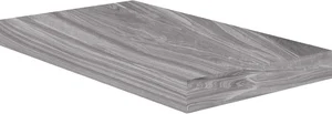 Ступень Cerdomus Luxe Angolo Dx Grad.C.Retta Grey Lev. 75154 33x120 полированная