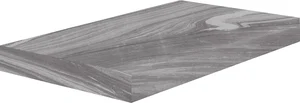Ступень Cerdomus Luxe Angolo Sn Grad.C.Retta Grey Lev. 75160 33x120 полированная