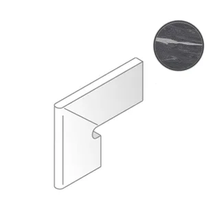 Бордюр Cerdomus Luxe Battiscala Sn Black Lev. 80180 75187 80x180 полированный