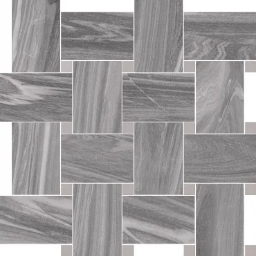Мозаика Cerdomus Luxe Contrasti Grey Lev. con Tozz.Madreperla 75011 30x30 лаппатированная