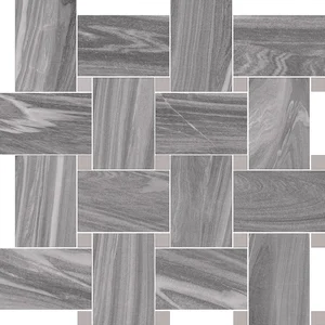Мозаика Cerdomus Luxe Contrasti Grey Lev. con Tozz.Madreperla 75011 30x30 лаппатированная