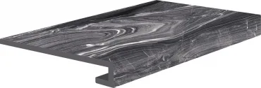 Ступень Cerdomus Luxe Gradino Costa Retta Black Nat. 77085 33x120 матовая