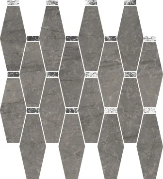 Мозаика Cerdomus Mexicana Losanga Puro Lev. Tozz. Platino (rivestimento) 72687 29,6x32,1 полированная