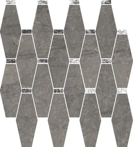Мозаика Cerdomus Mexicana Losanga Puro Lev. Tozz. Platino (rivestimento) 72687 29,6x32,1 полированная