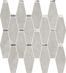 Мозаика Cerdomus Mexicana Losanga Silver Lev. Tozz. Platino (rivestimento) 72688 29,6x32,1 полированная