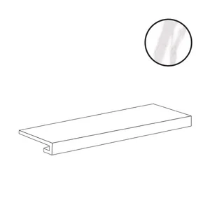 Ступень Cerdomus Omnia Angolo Dx Gradino Costa Retta Statuario Safe 89710 33x120 сатинированная