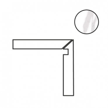 Спецэлемент Cerdomus Omnia Battiscala Dx Statuario Matt 89642 4,8x120 матовый