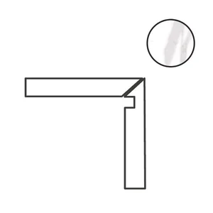 Спецэлемент Cerdomus Omnia Battiscala Dx Statuario Matt 89642 4,8x120 матовый