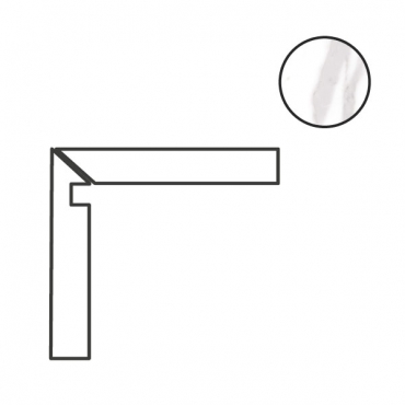 Спецэлемент Cerdomus Omnia Battiscala Sx Statuario Matt 89643 4,8x120 матовый