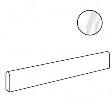 Бордюр Cerdomus Omnia Statuario Battiscopa Matt 89640 4,8x120 матовый